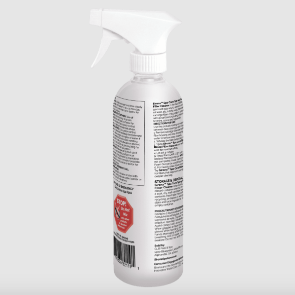 Sirona™: Spray & Rinse Filter Cleaner